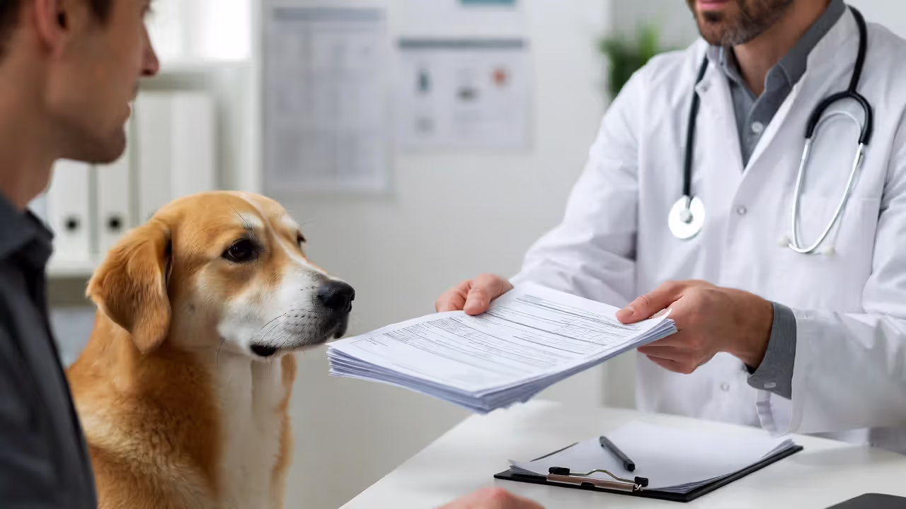 Veterinary medical records are critical for insurance claims.
