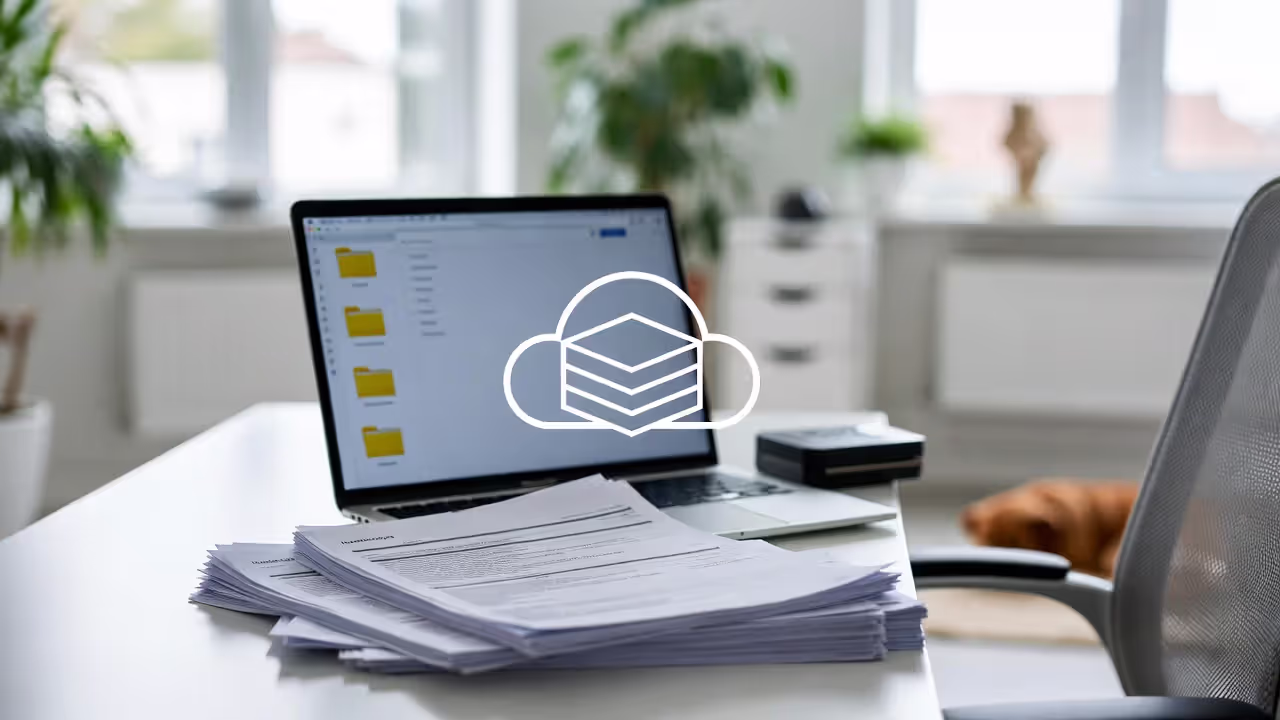 A hybrid digital system keeps pet insurance records organized.