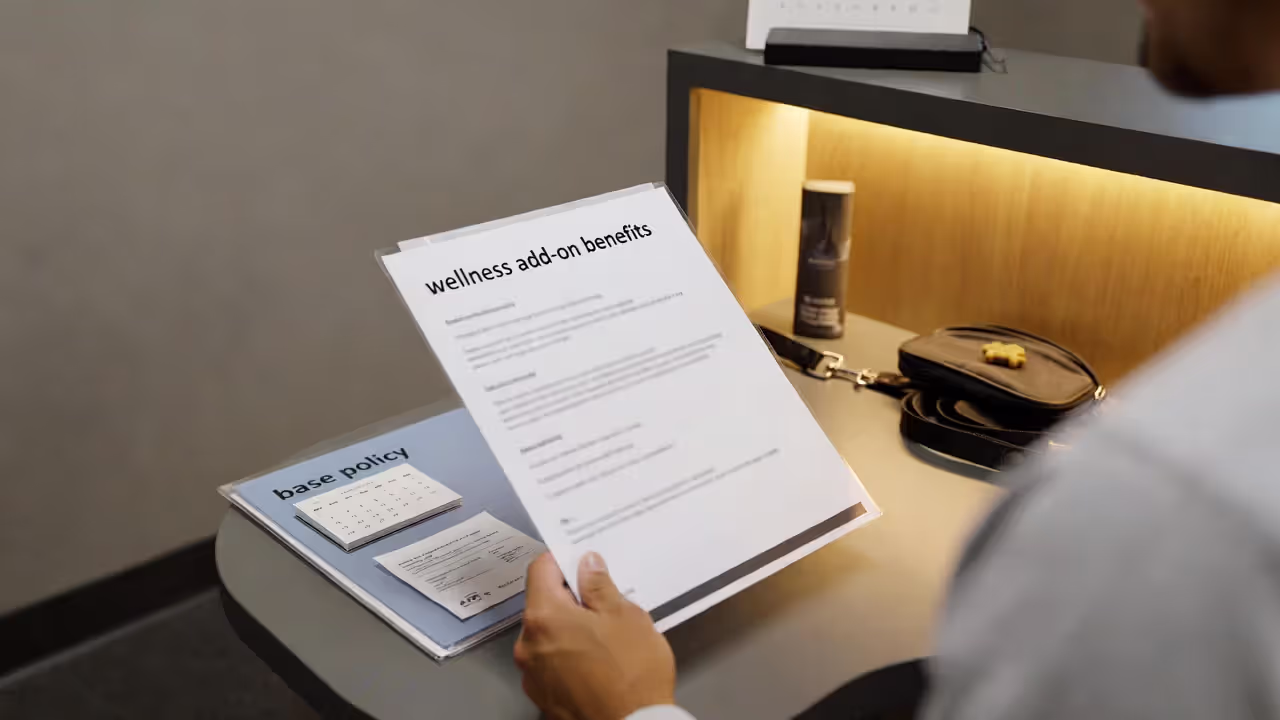 Wellness add-ons cover predictable care with caps